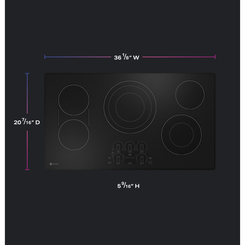 GE Profile™ 36" Electric Cooktop with 5 Elements Wayfair